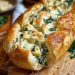 Spinach and Artichoke Stuffed Bread