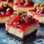 Strawberry Crunch Cheesecake Bites