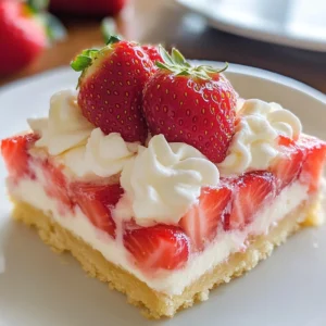 Strawberry Custard Bars