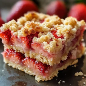 Strawberry Shortcake Streusel Bars