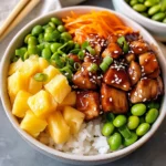 Teriyaki Chicken Poke Bowls