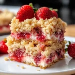 Vegan Strawberry Crumb Cake