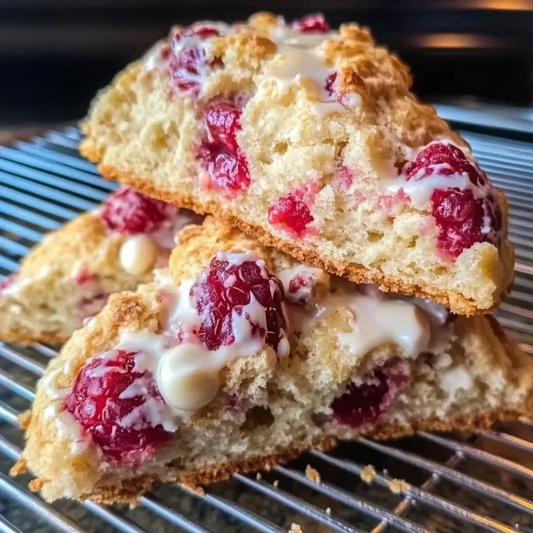 White Chocolate Raspberry Scones