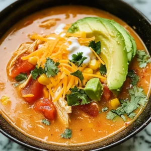 Zesty Mexican Chicken Soup