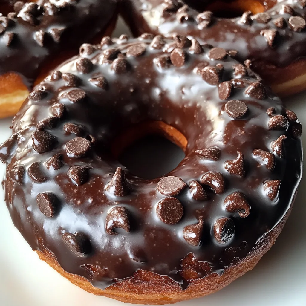 Baked Chocolate Glazed Donuts