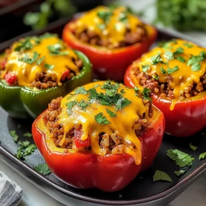 Best BBQ Stuffed Bell Peppers