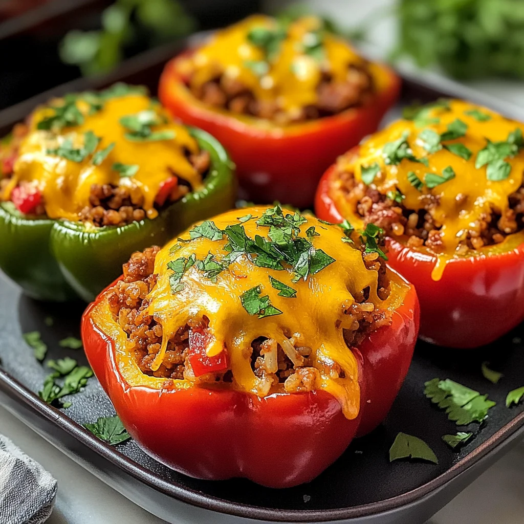 Best BBQ Stuffed Bell Peppers
