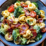 Broccoli Cheese Tortellini Pasta Salad