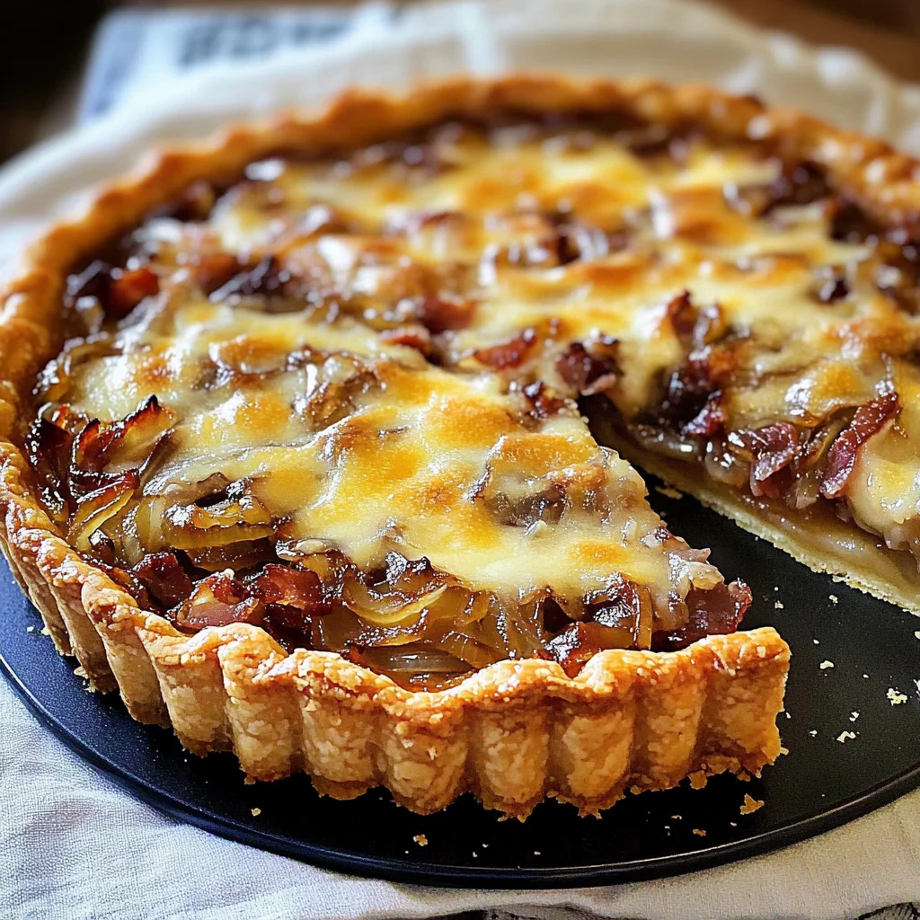 Caramelized Onion Tart with Gruyere