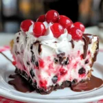 Cherry Chocolate Chip Poke Cake
