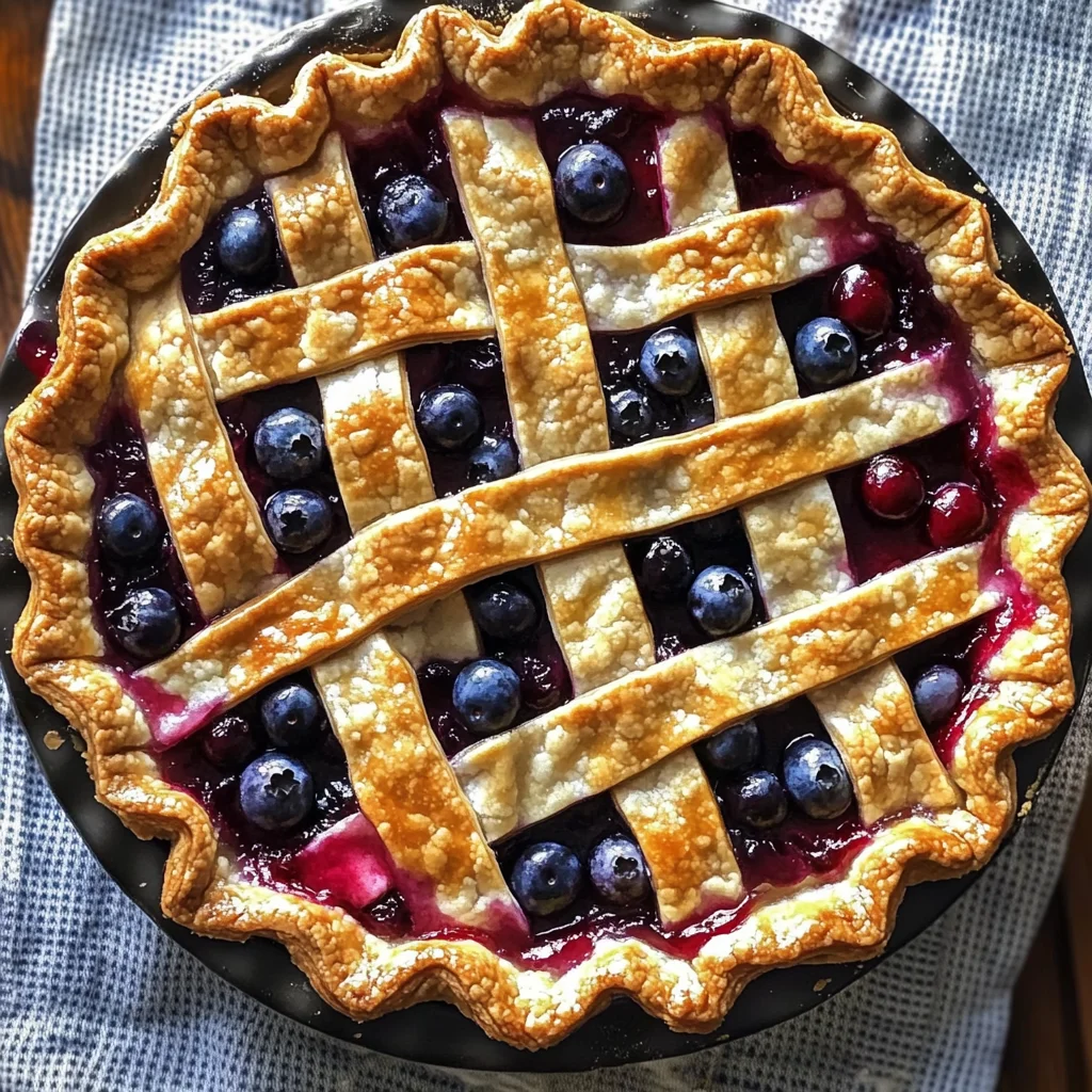 Cherry and Blueberry Pie
