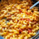 Easy Stovetop Mexican Macaroni and Cheese with Tomato Sauce