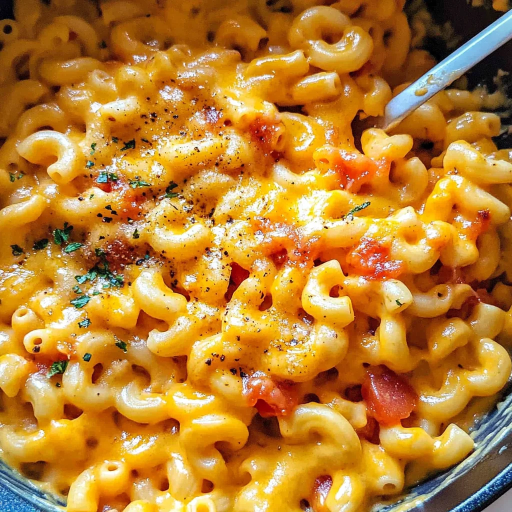 Easy Stovetop Mexican Macaroni and Cheese with Tomato Sauce