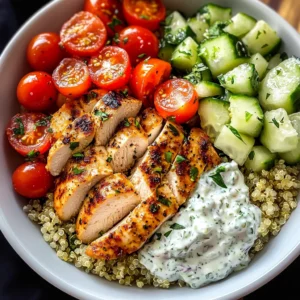 Greek Chicken Bowls