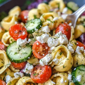 Greek Tortellini Pasta Salad