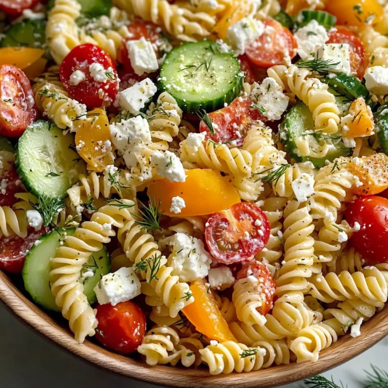 High Protein Greek Pasta Salad