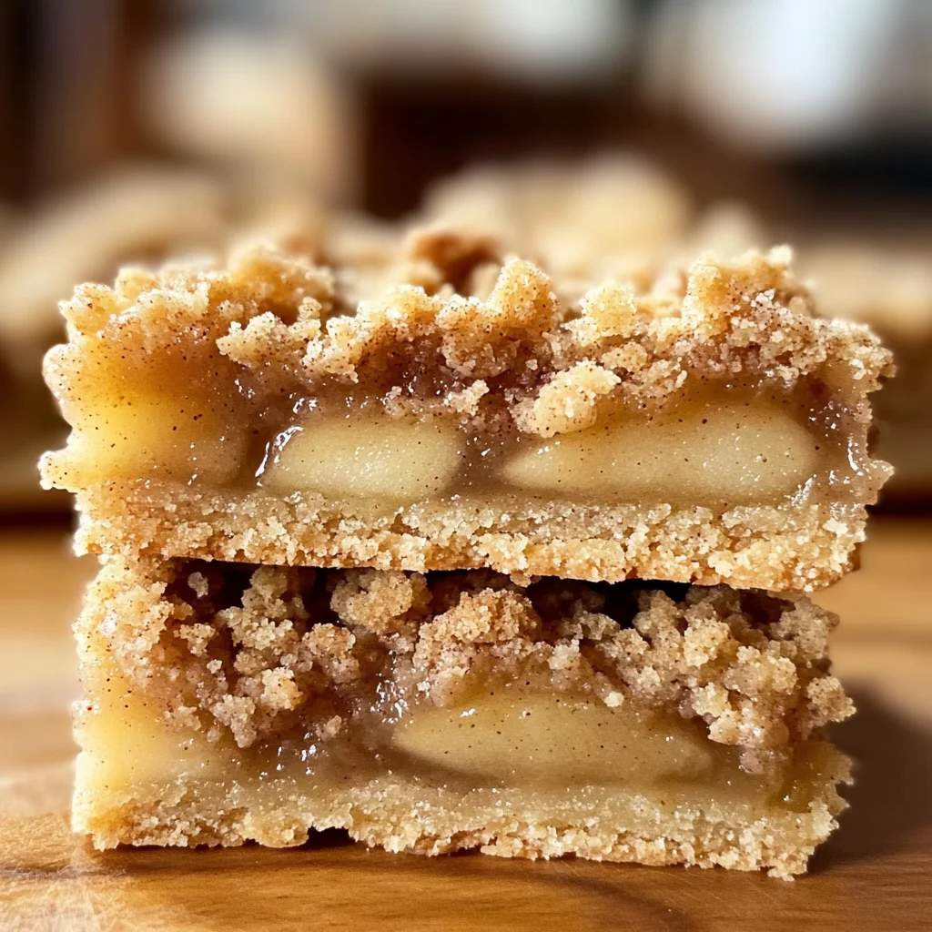 Homemade Apple Crisp Shortbread Bars - theamazingfood