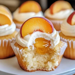Honey Peach Cream Cheese Cupcakes That Scream Summer Delight