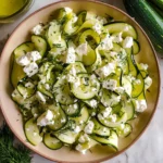 Italian Shaved Zucchini Salad with Feta