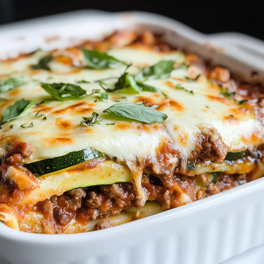 Keto Zucchini Lasagna