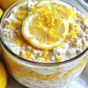 Lemon Cheesecake Overnight Oats