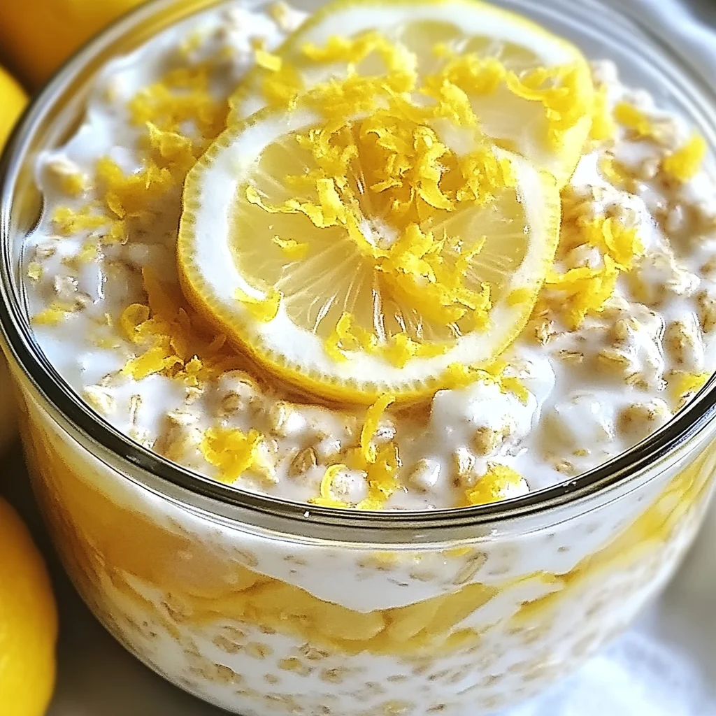 Lemon Cheesecake Overnight Oats