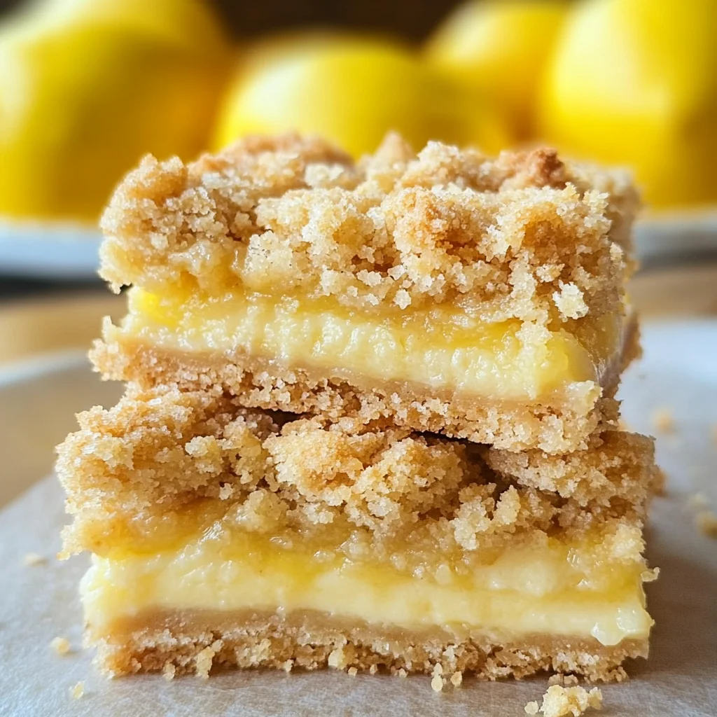 Lemon Creme Crumb Bars