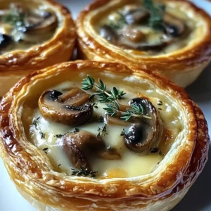 Mini Mushroom and Gruyère Pot Pies with Thyme for Cozy Nights
