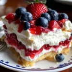 Patriotic Lasagna Dessert