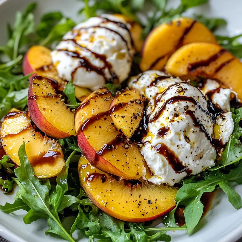Peach Burrata Salad
