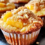 Peach Cobbler Muffins