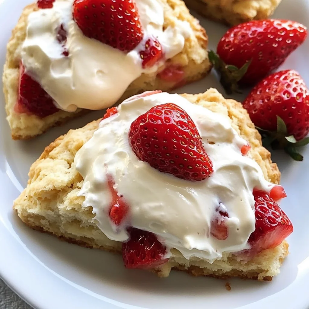 Strawberries and Cream Scones