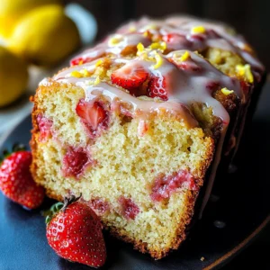 Strawberry Lemonade Quick Bread