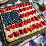 Sugar Cookie Flag Fruit Pizza