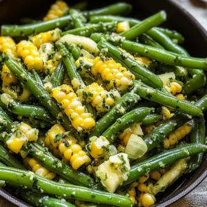 Summer Corn + Green Beans with Herb Butter