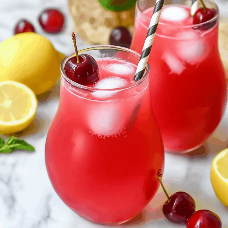 Homemade Cherry Lemonade