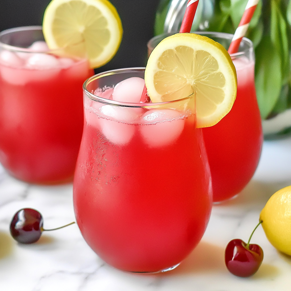 Homemade Cherry Lemonade