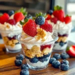 Mixed Berry Mini Trifles