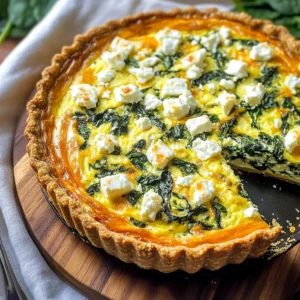 Spinach Feta Quiche