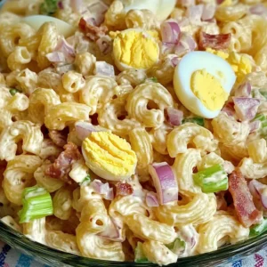 Turkey Bacon And Egg Pasta Salad